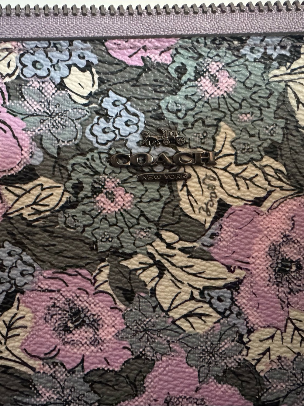 Coach Floral Phone Case in Pink, Green & Cream